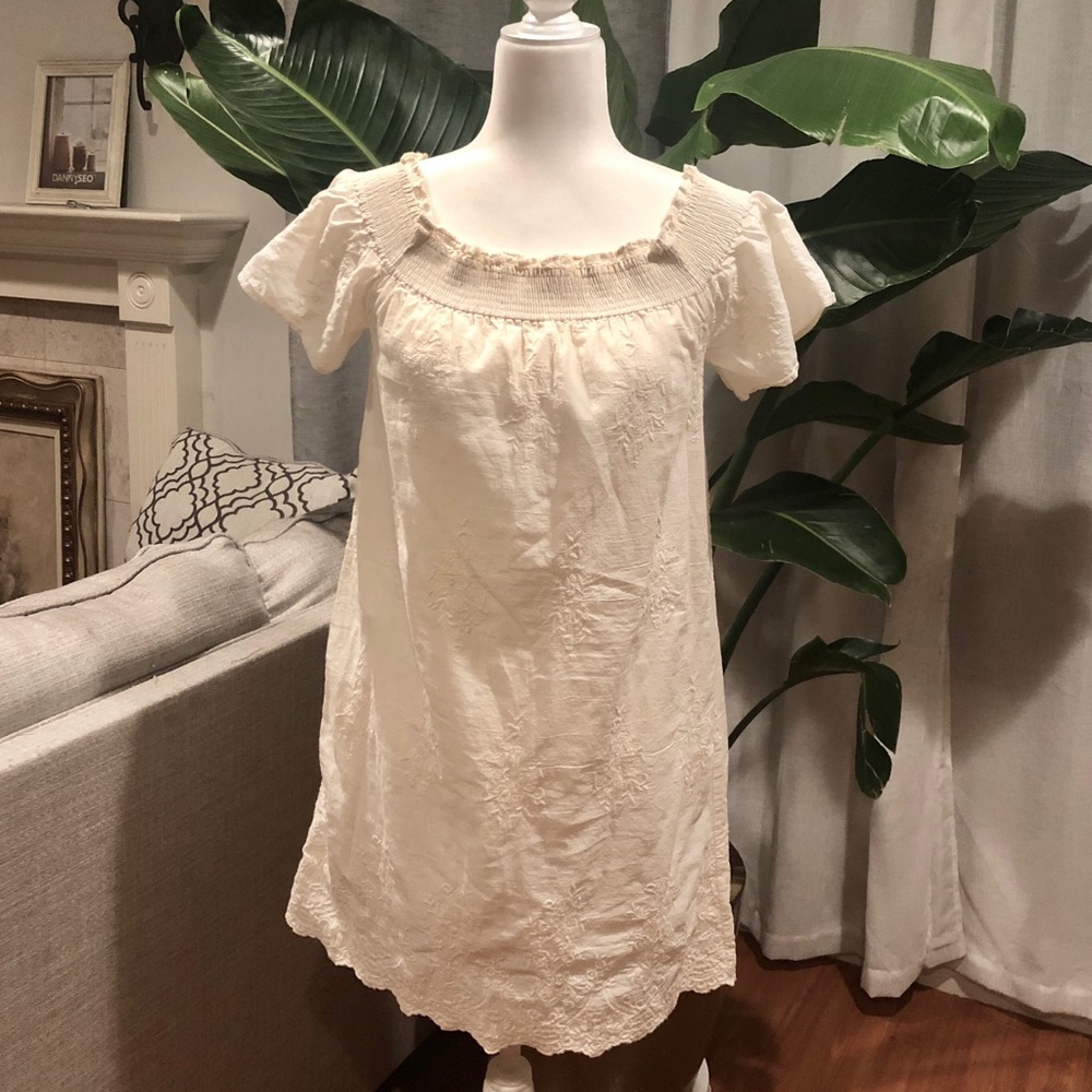 Zara embroidery dress